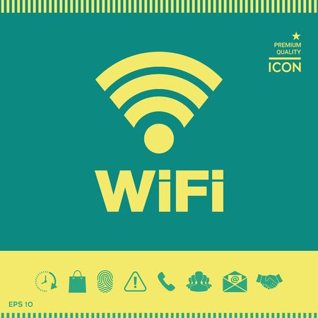 Internet connection symbol iconのイラスト素材