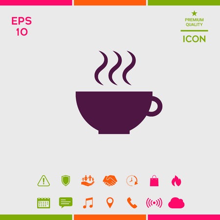 Cup with steamのイラスト素材