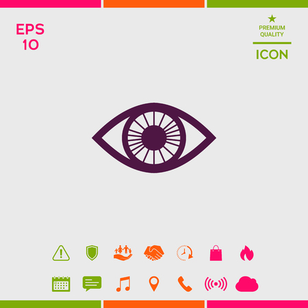 Eye symbol iconのイラスト素材