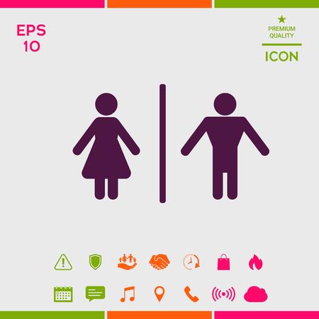 Man and Woman iconのイラスト素材