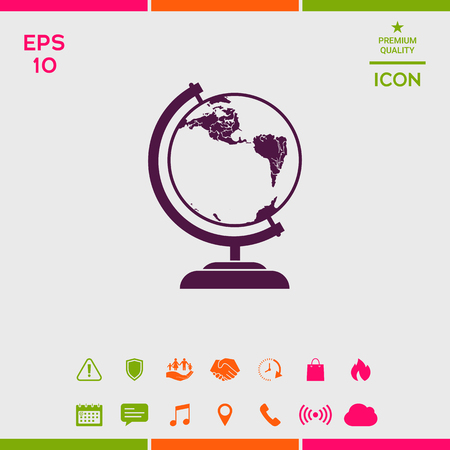 Globe symbol - iconのイラスト素材