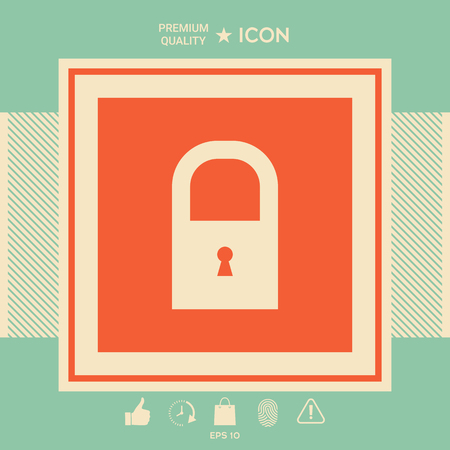 Lock icon symbolのイラスト素材