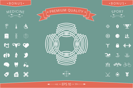 Geometric oriental arabic pattern.のイラスト素材