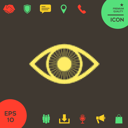 Eye - halftone logoの写真素材