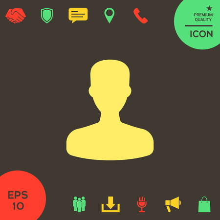 Profile, User icon. . Signs and symbols - graphic elements for your designのイラスト素材