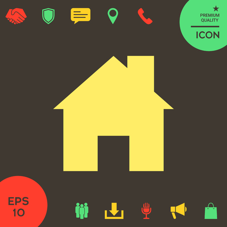 Home icon symbolのイラスト素材