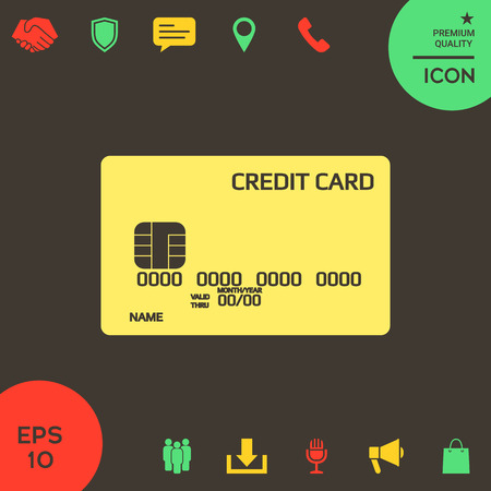 Credit card iconの写真素材