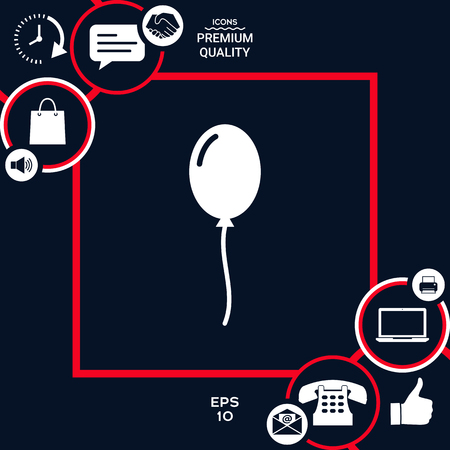 Balloon symbol iconの写真素材