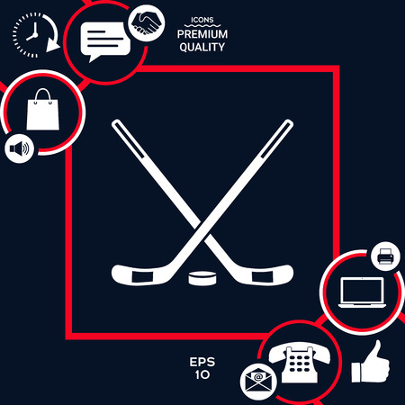 Hockey icon symbolのイラスト素材