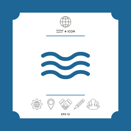 Wave Icon symbolのイラスト素材