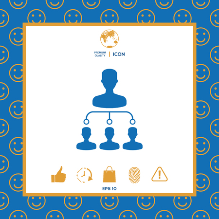 Hierarchy icon symbolの写真素材