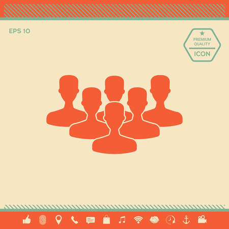 Team of Professionals, icon . Signs and symbols - graphic elements for your designの写真素材