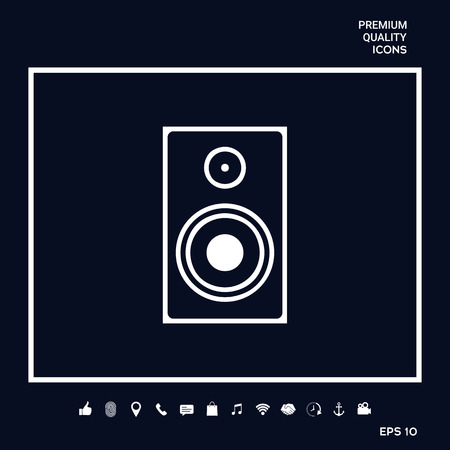 Audio speaker icon. Element for your design . Signs and symbols - graphic elements for your designの写真素材