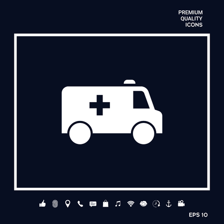 Ambulance symbol icon. Element for your design . Signs and symbols - graphic elements for your designの写真素材