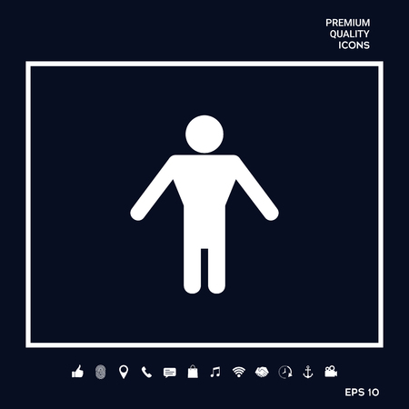 Man icon symbolのイラスト素材