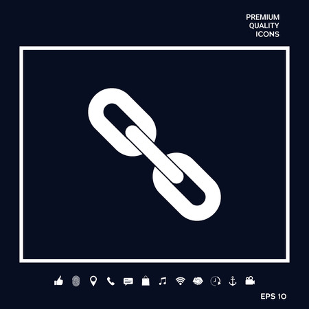 Link chain symbol iconの写真素材