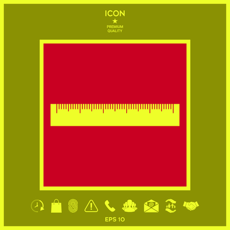The ruler iconの写真素材