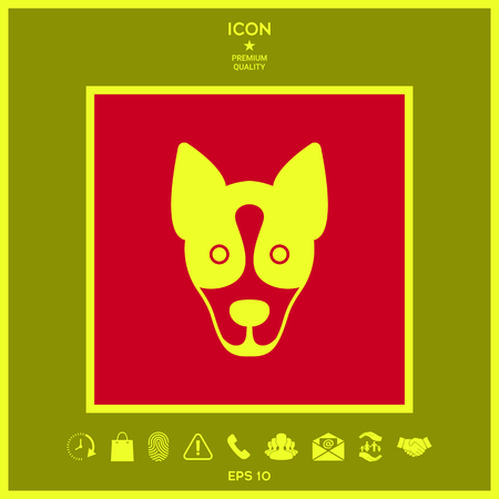 Dog - logo, symbol, protect signのイラスト素材