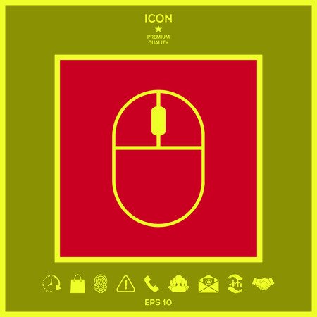 Computer mouse symbol iconのイラスト素材