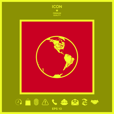 Earth icon.のイラスト素材