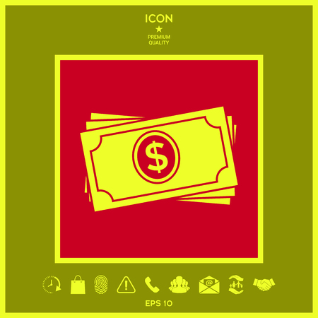 Money banknotes stack iconの写真素材