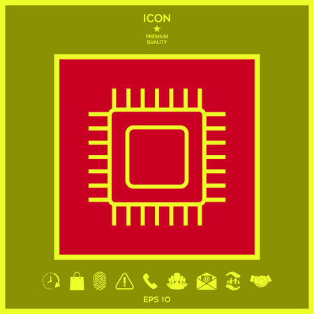 CPU symbol iconの写真素材