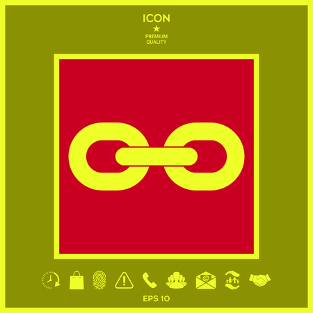 Link chain iconの写真素材