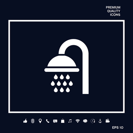 Shower icon symbolの写真素材