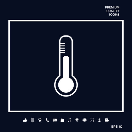 Thermometer icon. symbolのイラスト素材