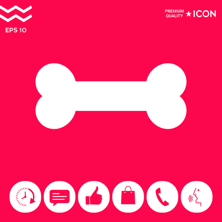 Bone symbol iconの写真素材