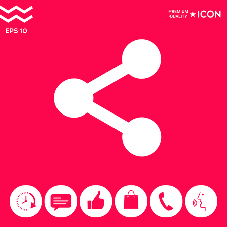 Share icon . Signs and symbols - graphic elements for your designのイラスト素材