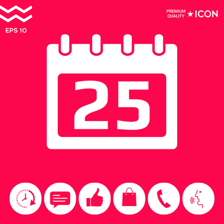 Calendar symbol iconの写真素材