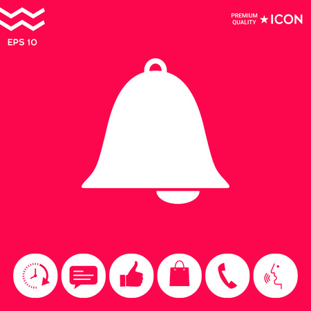 Alarm bell symbol iconの写真素材