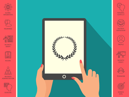 Laurel wreath - elegant symbolのイラスト素材