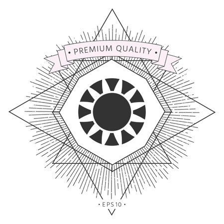 Sun icon symbol symbolのイラスト素材
