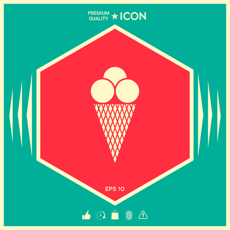 Ice cream iconのイラスト素材