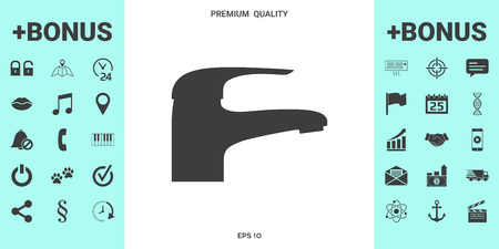 Modern Faucet iconのイラスト素材