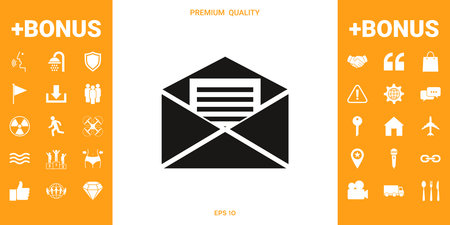 Email symbol iconのイラスト素材