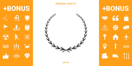 Laurel wreath - symbolのイラスト素材