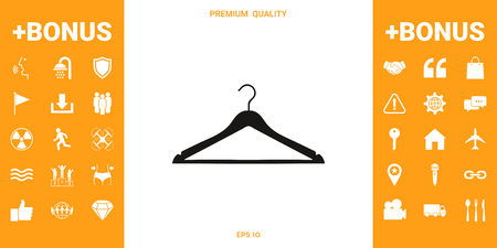 Clothes Hanger icon. Element for your design . Signs and symbols - graphic elements for your designのイラスト素材