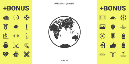 Earth icon 
illustrationのイラスト素材