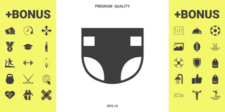 Nappy icon . Signs and symbols - graphic elements for your designのイラスト素材