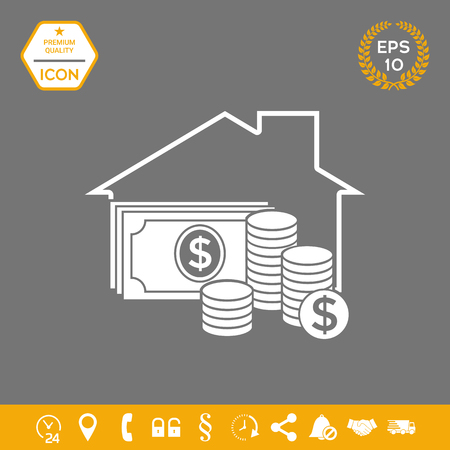 Home insurance icon . Signs and symbols - graphic elements for your designのイラスト素材