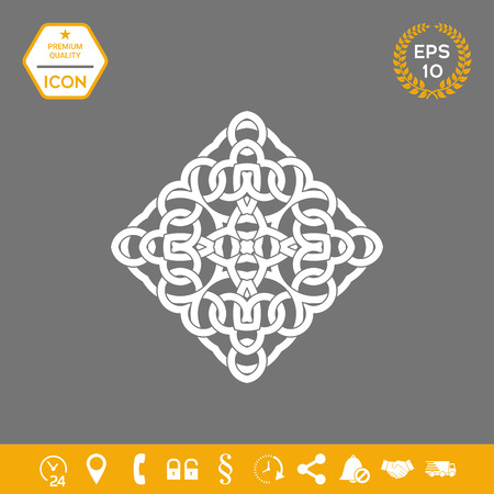 Geometric arabic pattern. Logo . Graphic elements for your designのイラスト素材