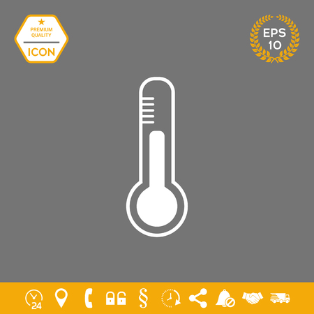 Thermometer icon. . Signs and symbols - graphic elements for your designのイラスト素材