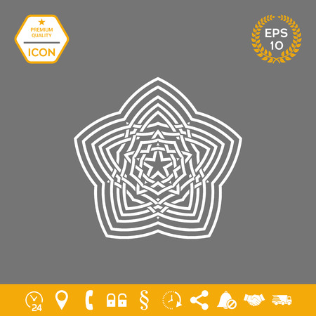 Geometric oriental arabic pattern. Element for your design. Logoのイラスト素材