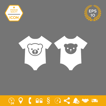 Baby rompers icon. Element for your design . Signs and symbols - graphic elements for your designのイラスト素材