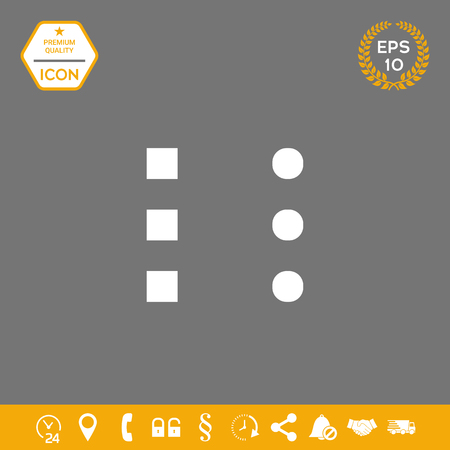 Menu icon for mobile apps and websites . Signs and symbols - graphic elements for your designのイラスト素材