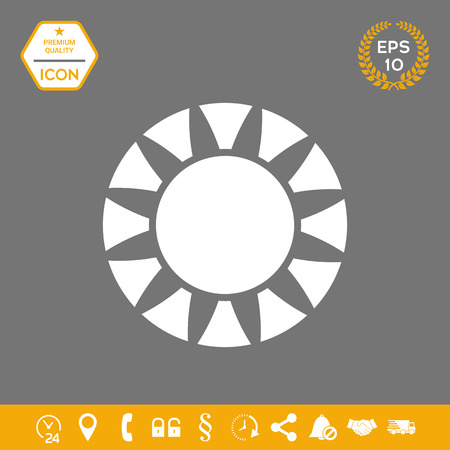 Sun icon . Signs and symbols - graphic elements for your designの写真素材