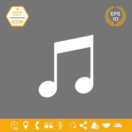 Music icon . Signs and symbols - graphic elements for your designの写真素材